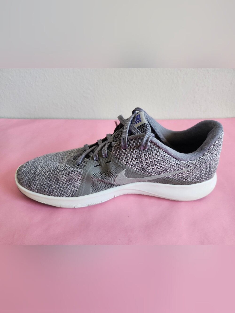 Size 8.5 - Nike Flex Trainer 8 Gunsmoke Metallic Silver W